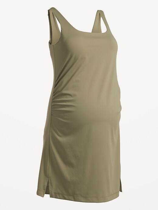 maternity sleeveless powersoft mini skort dress Maternity Sleeveless PowerSoft Mini Skort Dress