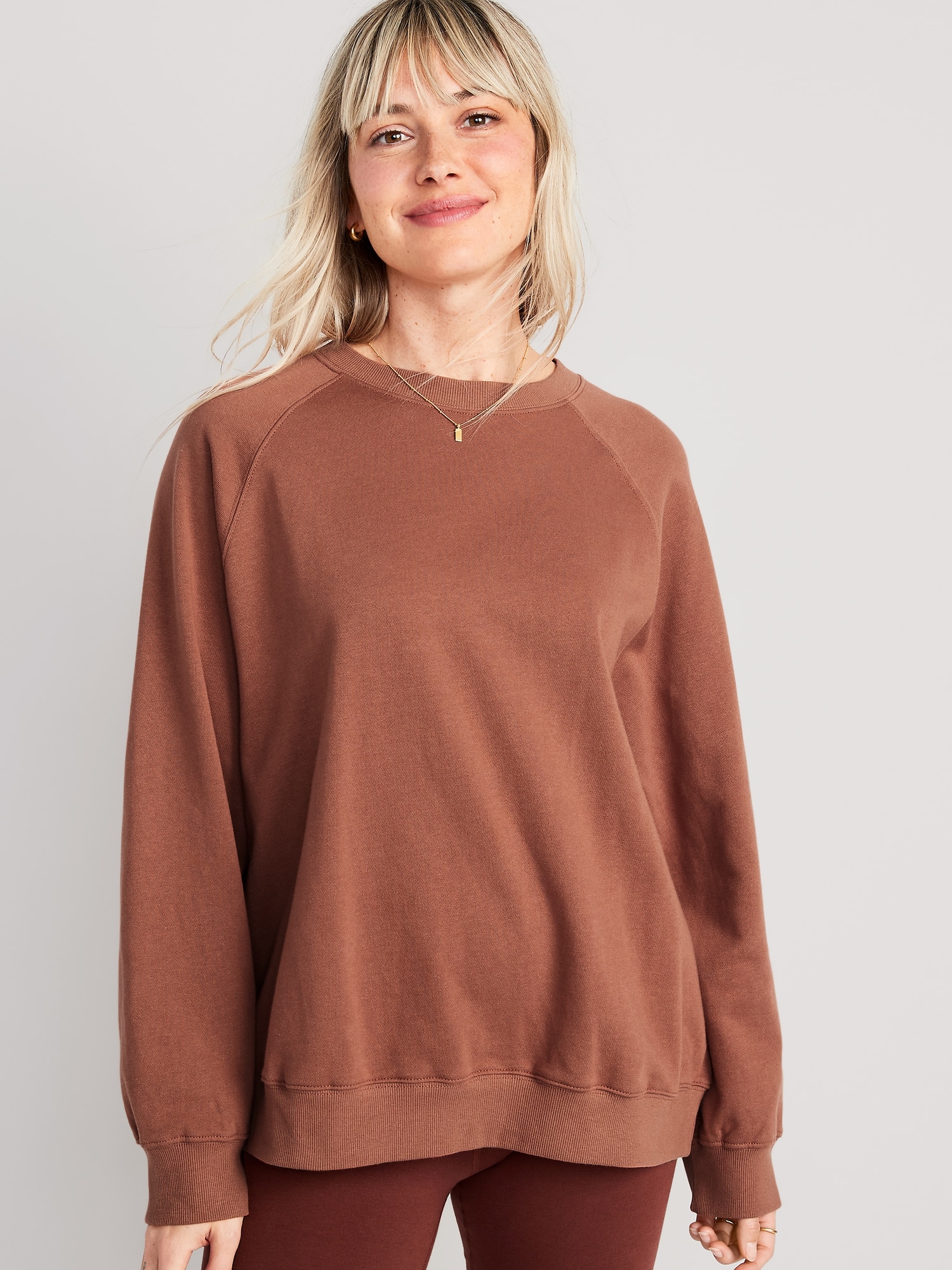 Oversized Vintage Tunic Sweatshirt for Women