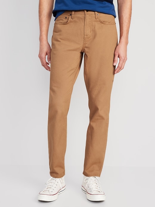 Image number 1 showing, Wow Athletic Taper Non-Stretch Five-Pocket Pants