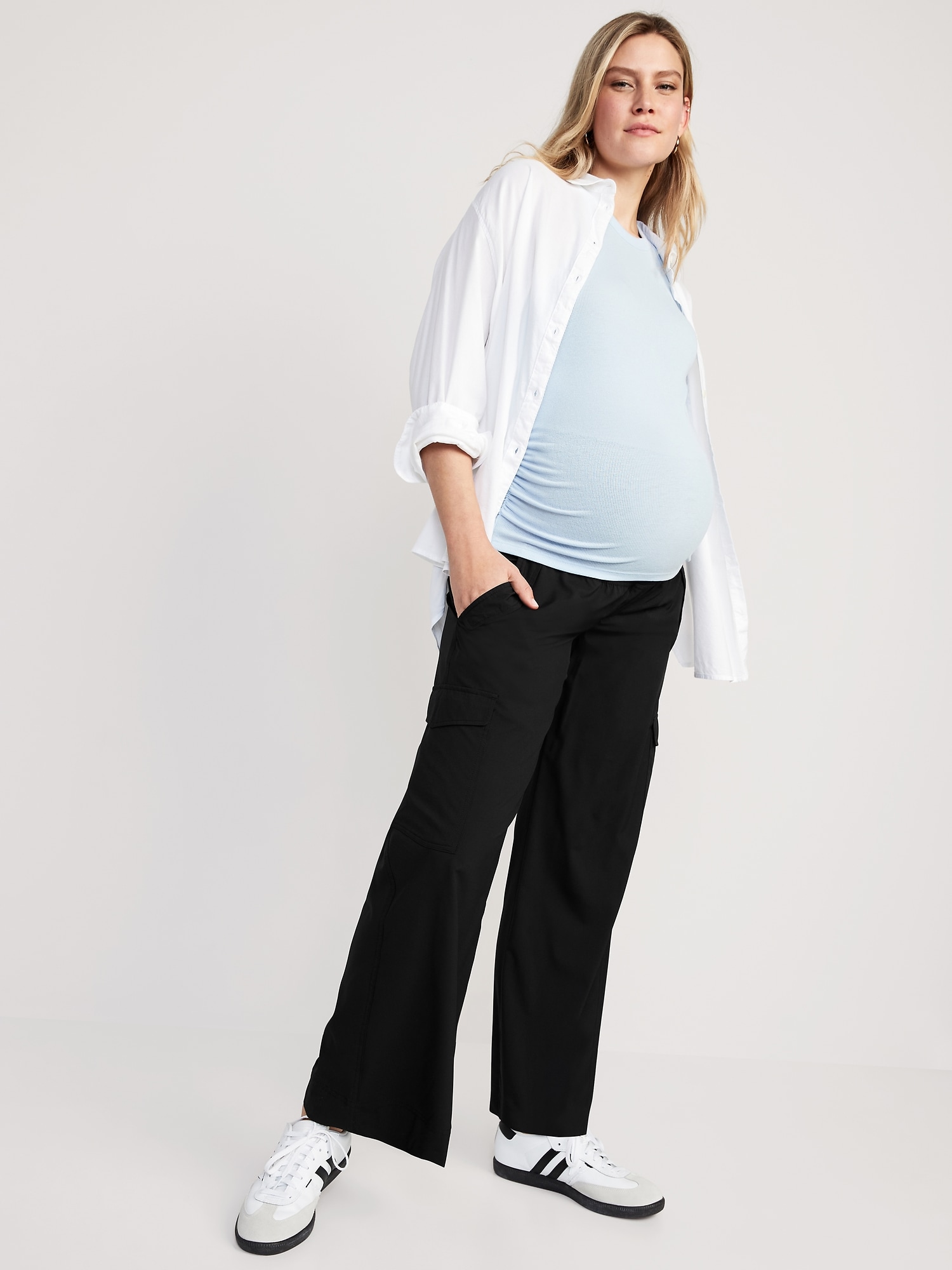 Maternity Rollover-Waist StretchTech Cargo Pants | Old Navy