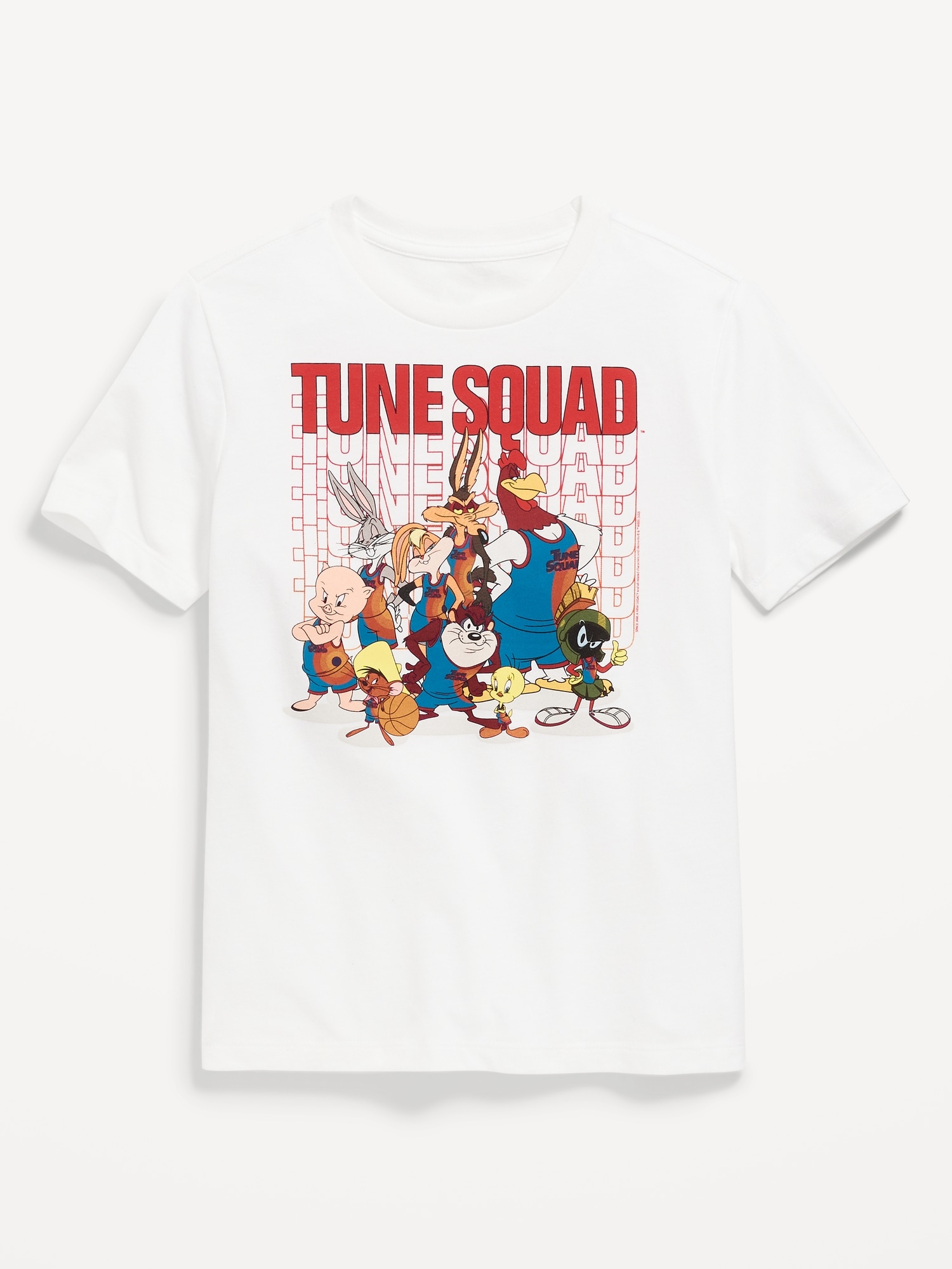 Space Jam Tune Squad Women’s Black and White T-shirt-L