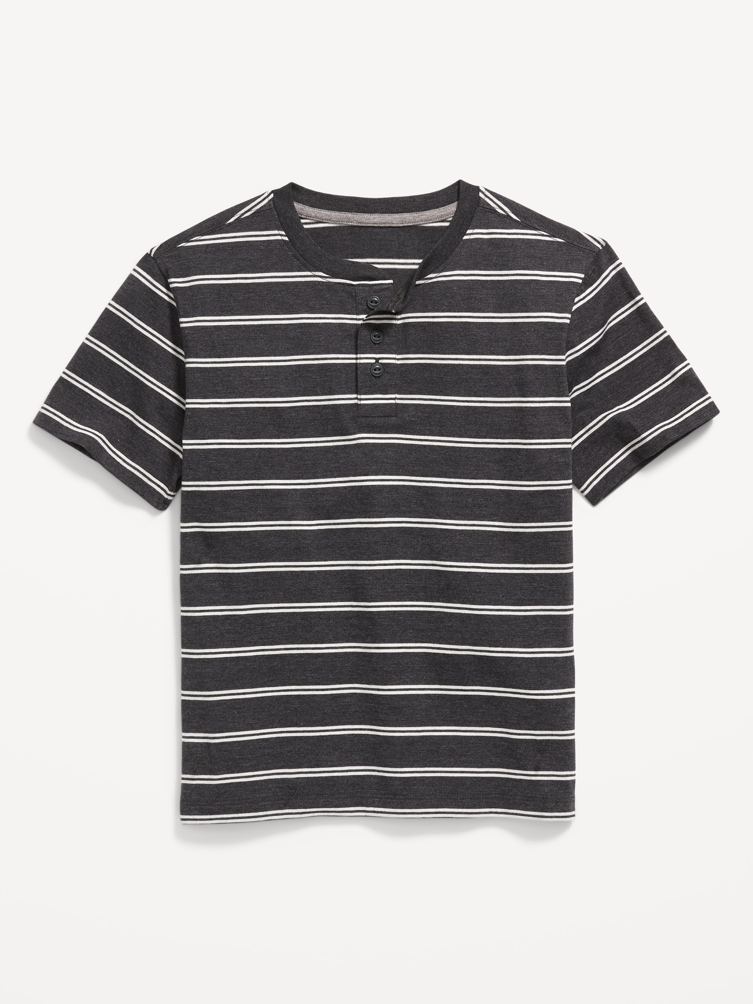 Striped Short-Sleeve Henley T-Shirt for Boys | Old Navy