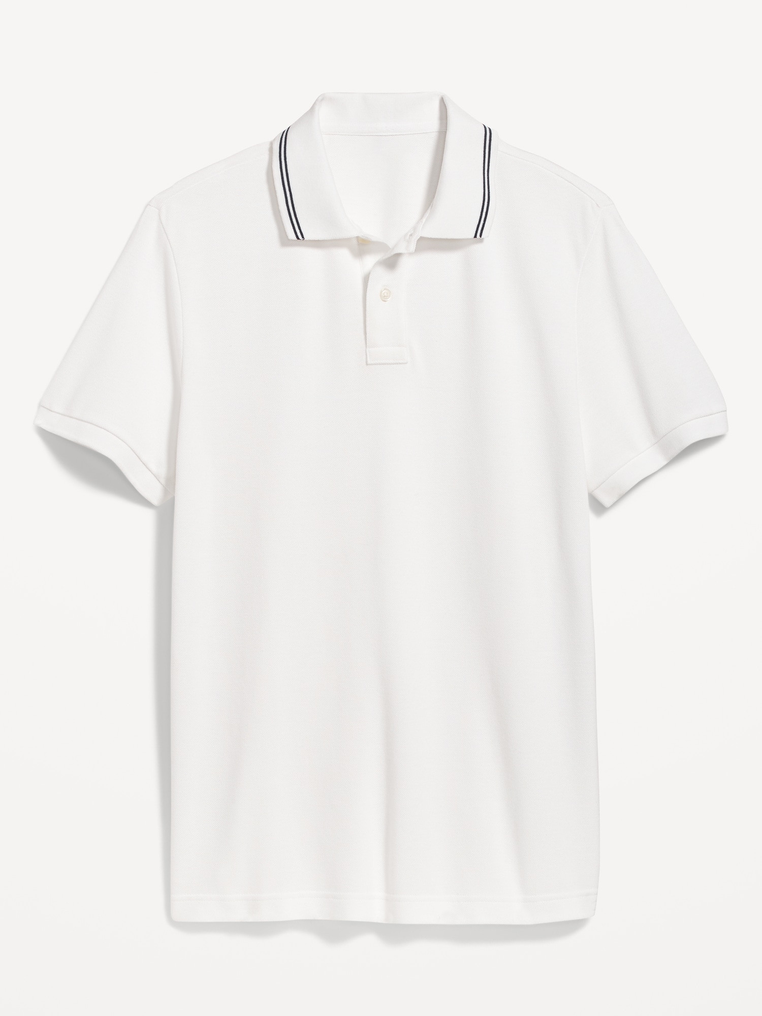 Tipped-Collar Classic Fit Pique Polo | Old Navy