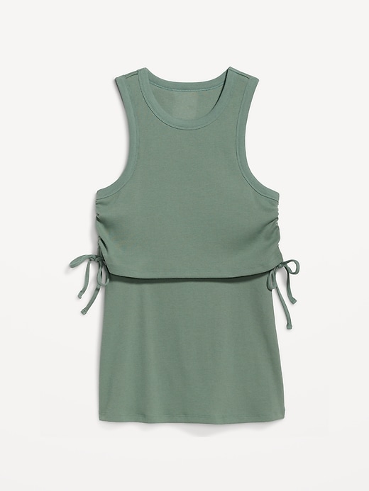 View large product image 2 of 2. Maternity EveryWear Sleeveless Tie-Side Nursing Top