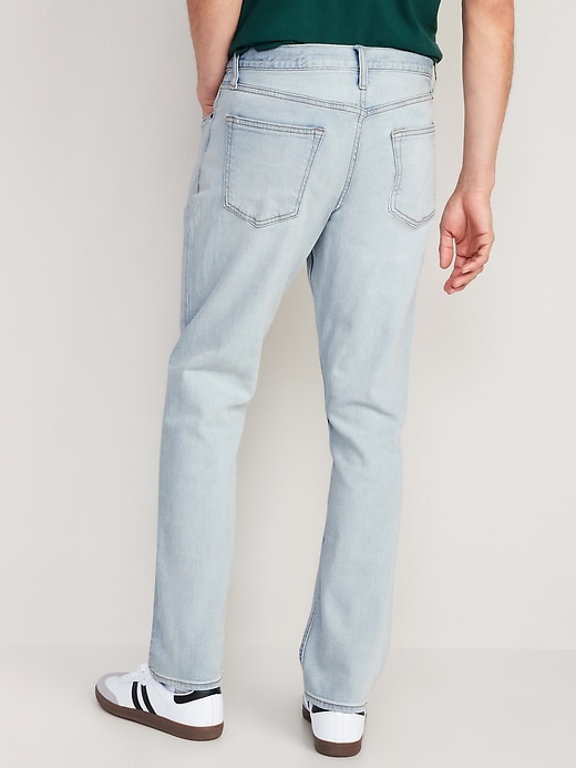 Image number 2 showing, Straight Built-In Flex Light-Wash Jeans