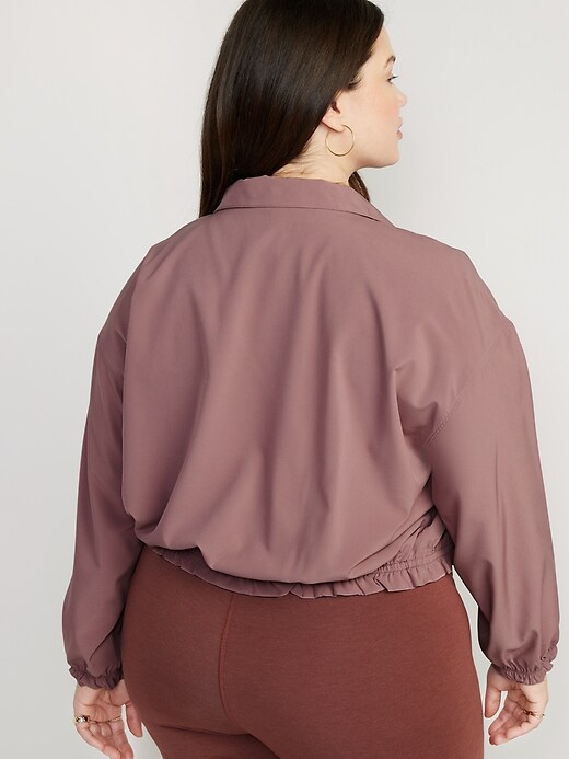 Image number 8 showing, StretchTech Packable Ruffle-Trim Jacket