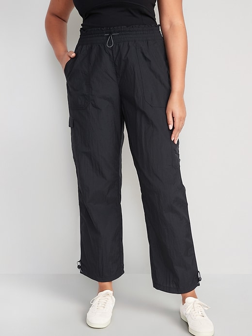 High-Waisted Parachute Cargo Jogger Ankle Pants for Women | Old Navy