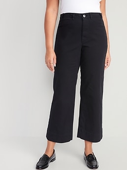 Wide Leg Cropped Pants