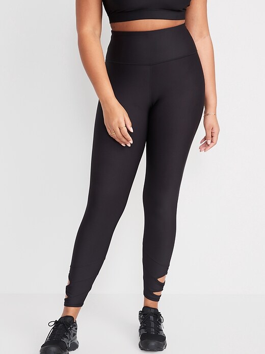 Image number 5 showing, High-Waisted PowerSoft 7/8 Cutout Leggings