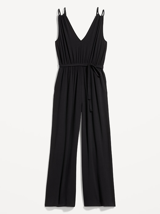 Image number 4 showing, Sleeveless Double-Strap Ankle-Length Jumpsuit