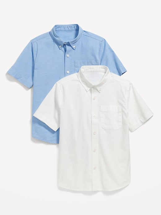 View large product image 1 of 2. Lightweight Built-In Flex Oxford Uniform Shirt 2-Pack for Boys