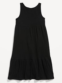 View large product image 3 of 3. Sleeveless Rib-Knit Swing Dress for Girls