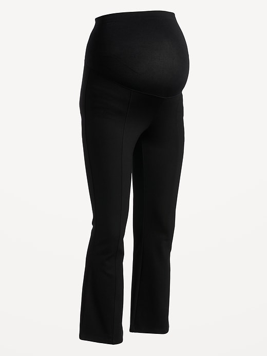 View large product image 1 of 2. Maternity Full Panel Cropped Flare Pants