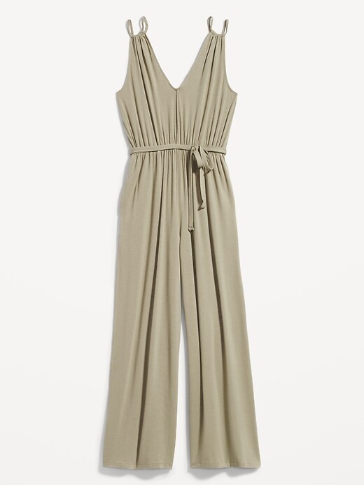Image number 4 showing, Sleeveless Double-Strap Ankle-Length Jumpsuit