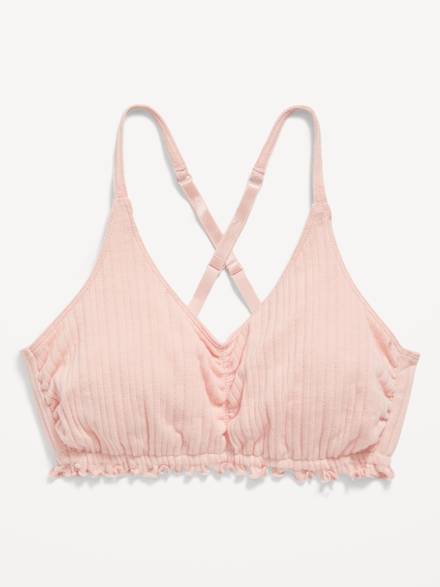 Arched pointelle lace Lyra bralette