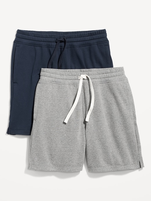 View large product image 1 of 3. 2-Pack Fleece Sweat Shorts -- 7-inch inseam