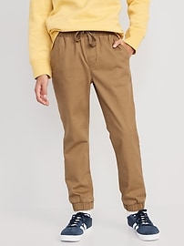 Image number 1 showing, Built-In Flex Twill Jogger Pants for Boys