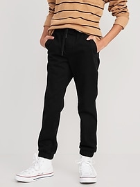 Old Navy Boy's Built-In Flex Twill Jogger Pants BE5 Tan Brown Size