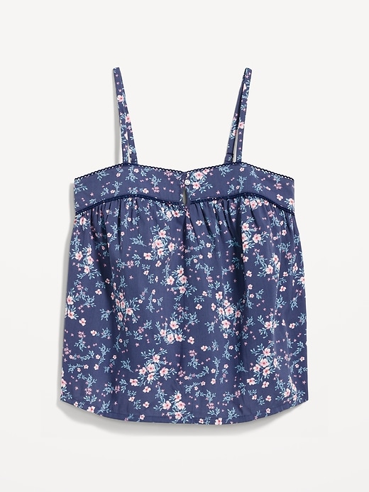 Image number 4 showing, Floral Smocked Pajama Cami Swing Top