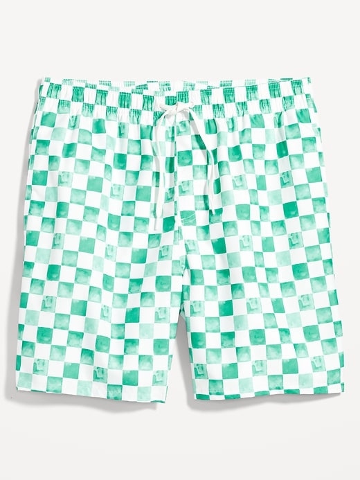 Image number 1 showing, Printed Swim Trunks --7-inch inseam