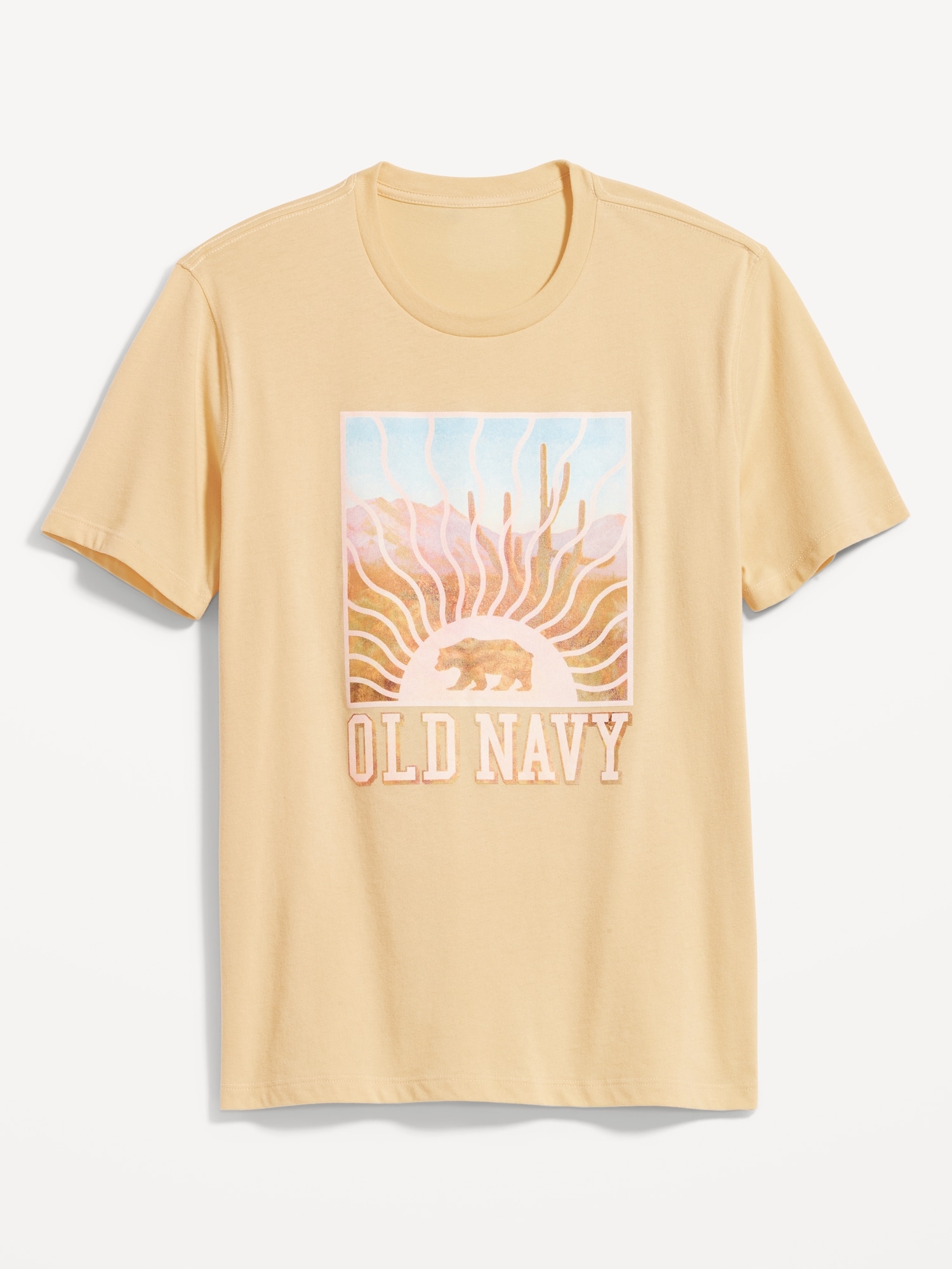 Old Navy Logo-Graphic Crew-Neck T-Shirt for Men yellow. 1