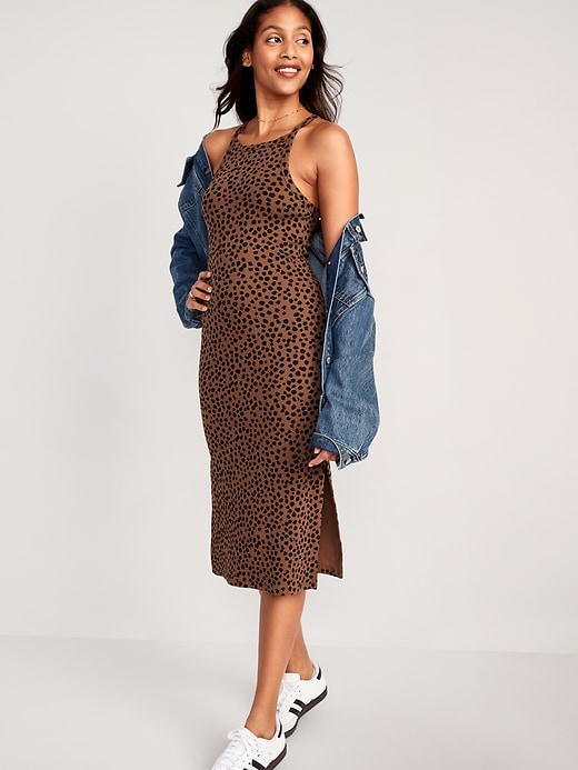 Leopard color dress best sale