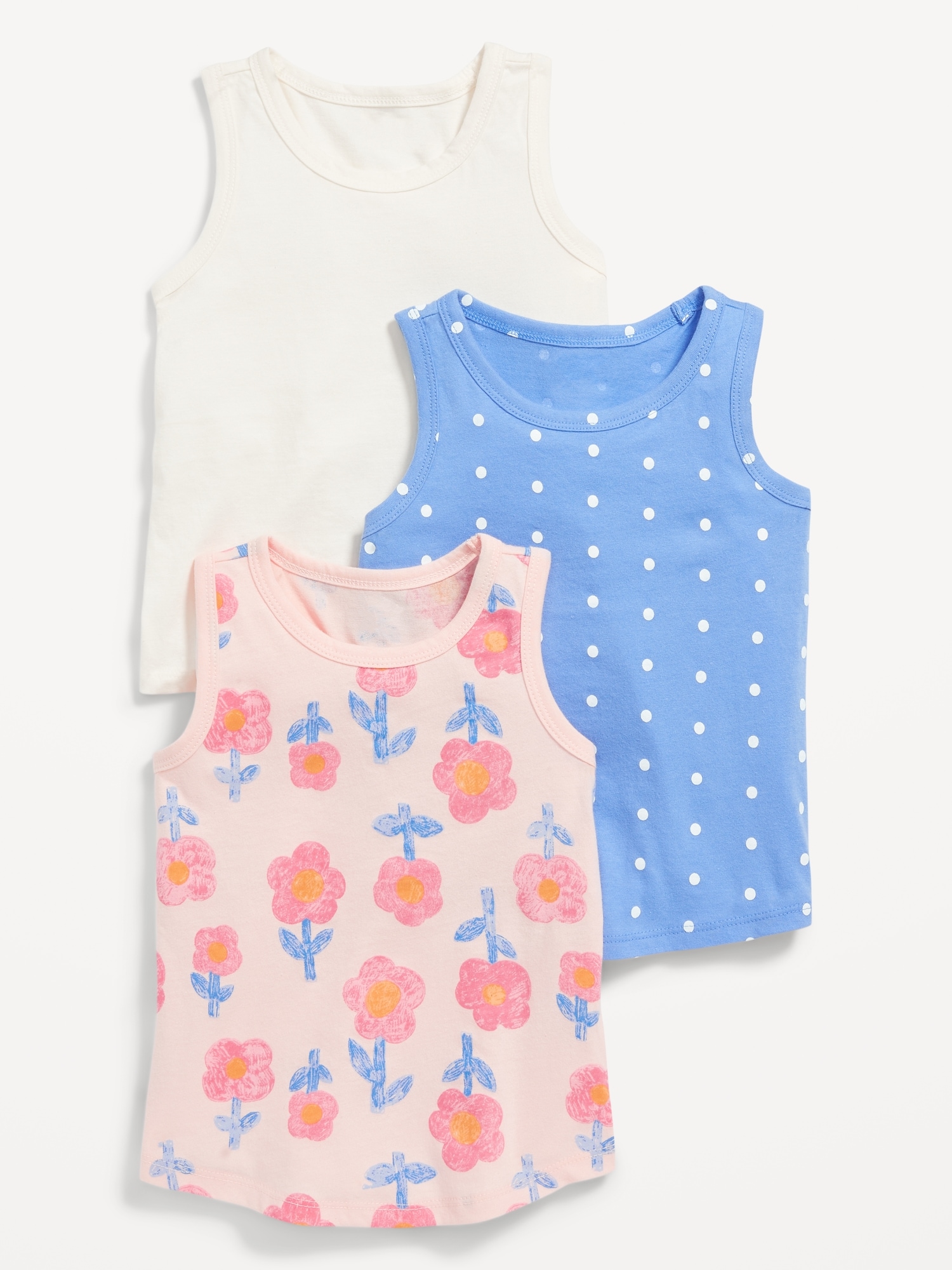 Old Navy 3-Pack Tank Top for Toddler Girls pink - 560778042
