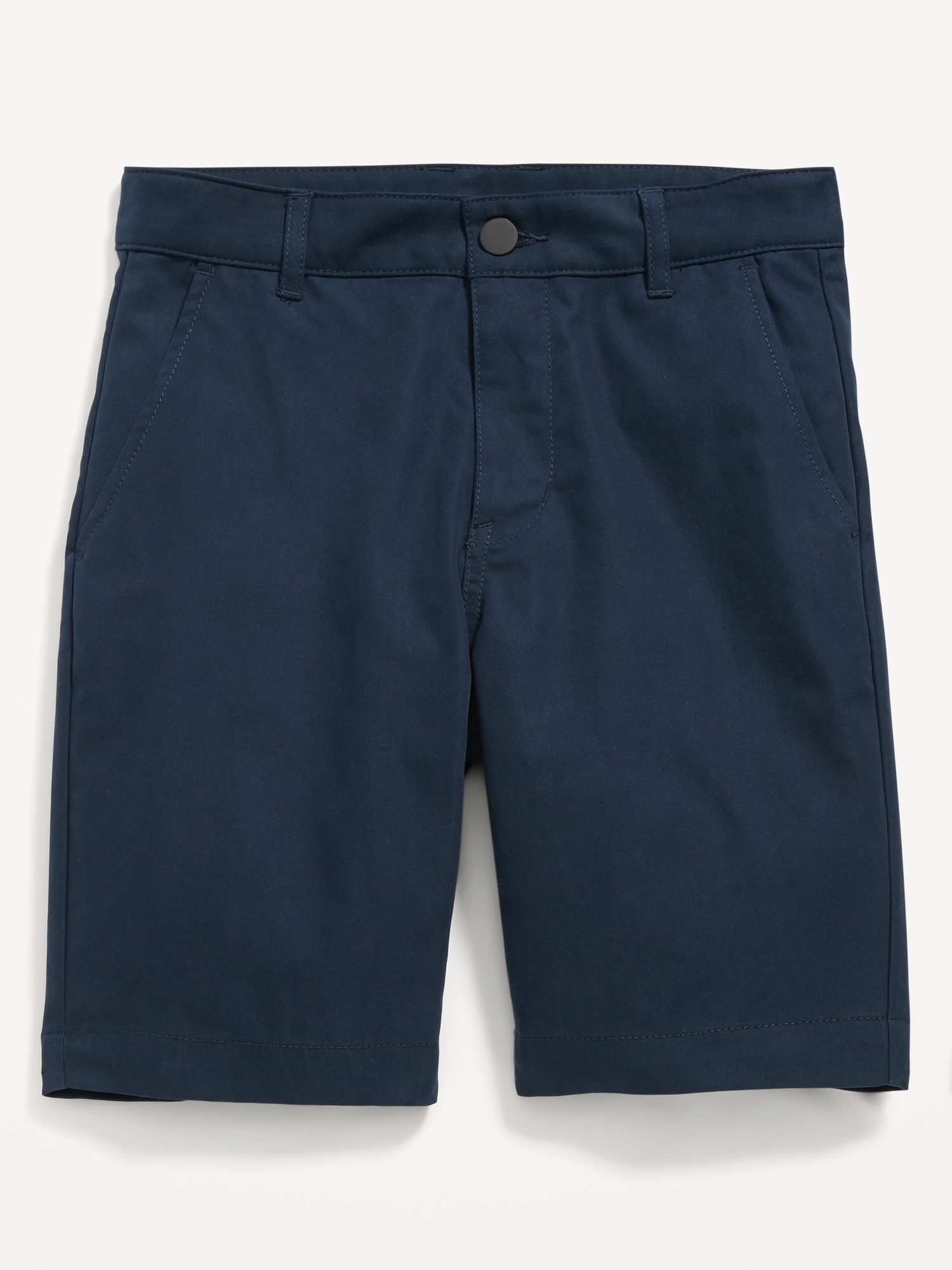 Old Navy Straight Built-In Flex Tech Twill Uniform Shorts for Boys (At Knee) blue. 1
