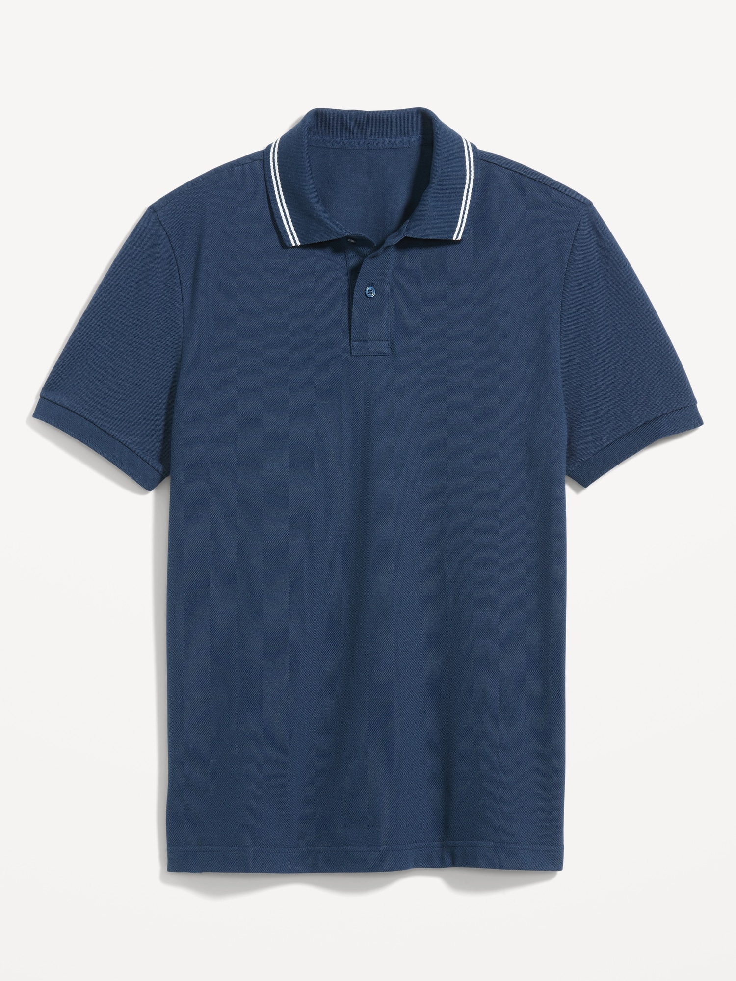 Tipped-Collar Classic Fit Pique Polo for Men | Old Navy