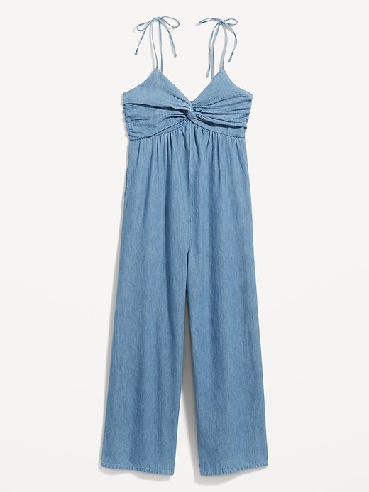 Image number 4 showing, Tie-Strap Twist-Front Jumpsuit