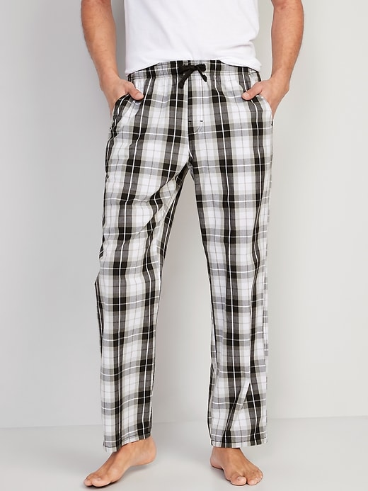 View large product image 1 of 3. Printed Poplin Pajama Pants