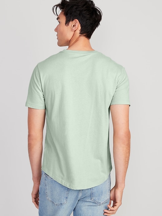 View large product image 2 of 3. Soft-Washed Curved-Hem T-Shirt