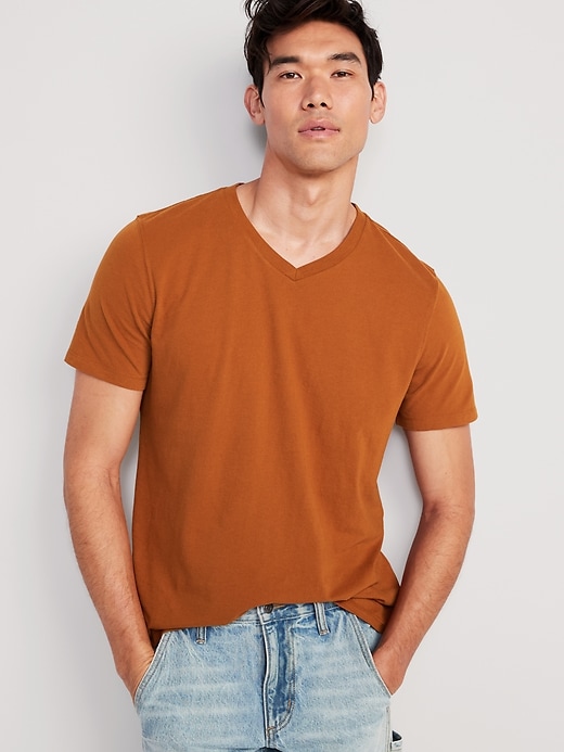Image number 4 showing, Soft-Washed V-Neck T-Shirt 3-Pack