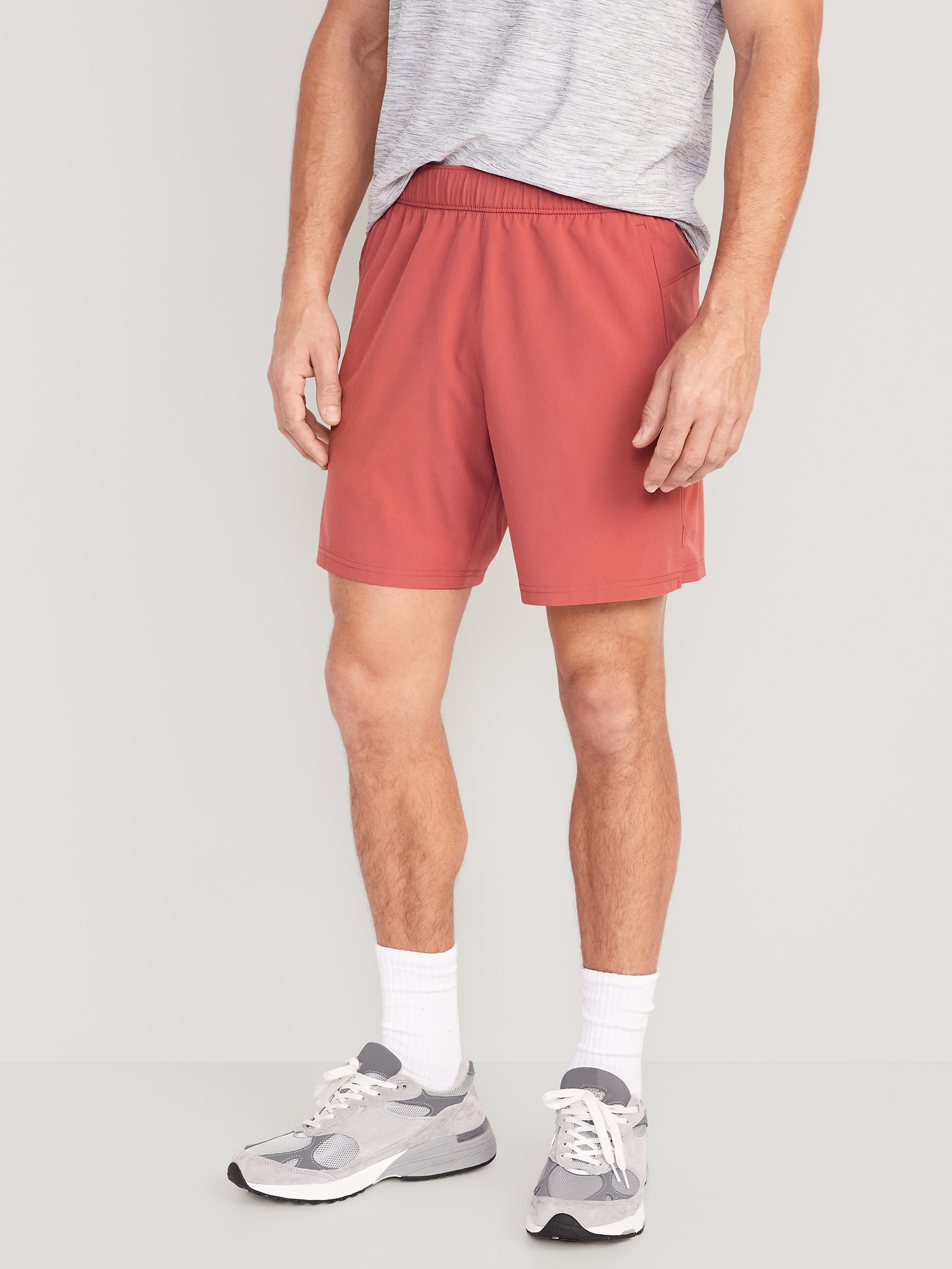 Old Navy Essential Woven Workout Shorts for Men -- 7-inch inseam red. 1