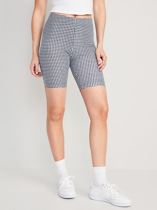 Image number 1 showing, High-Waisted Biker Shorts for Women -- 8-inch inseam