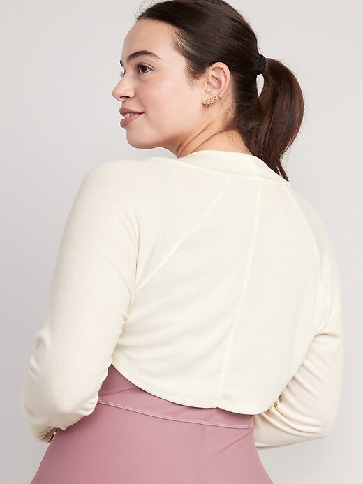 Image number 6 showing, Long-Sleeve UltraLite Rib-Knit Bolero Cardigan Sweater