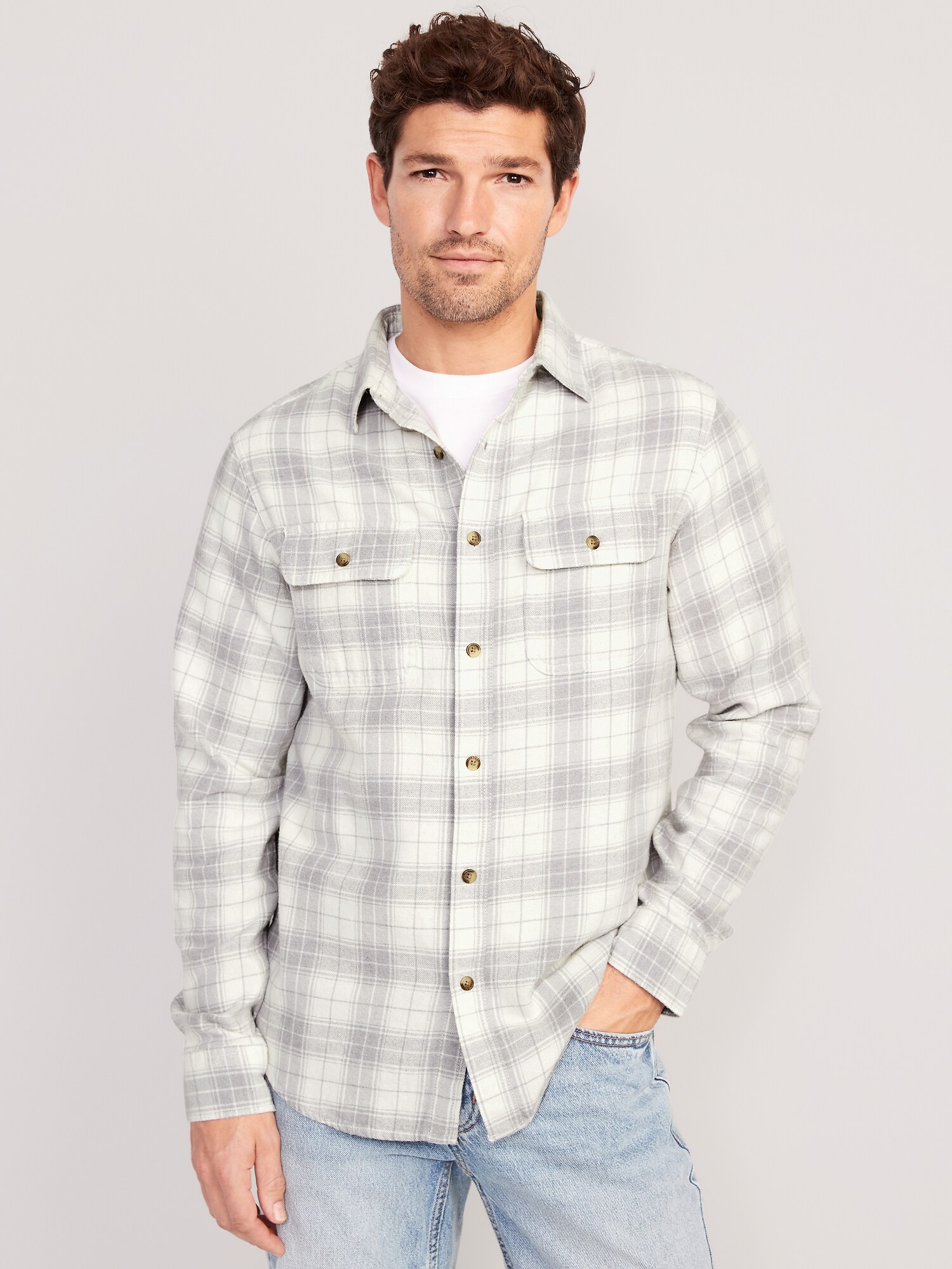 Old Navy Plaid Flannel Shirts, $24, Old Navy