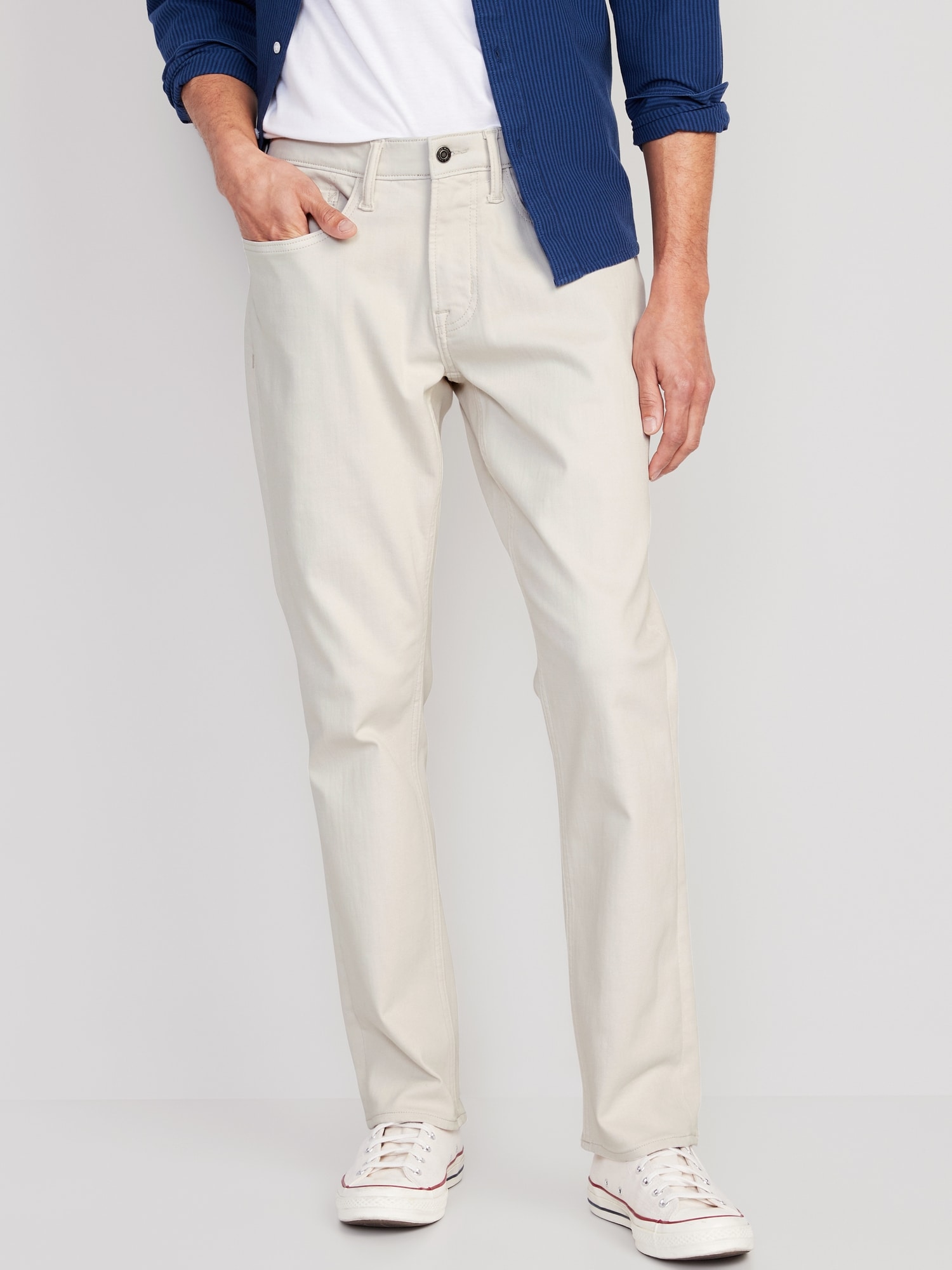 Buy Ylingjun Mens Baggy Hip Hop Jeans Casual Loose Fit Skateboard Denim  Pants, White 108, 30 at Amazon.in