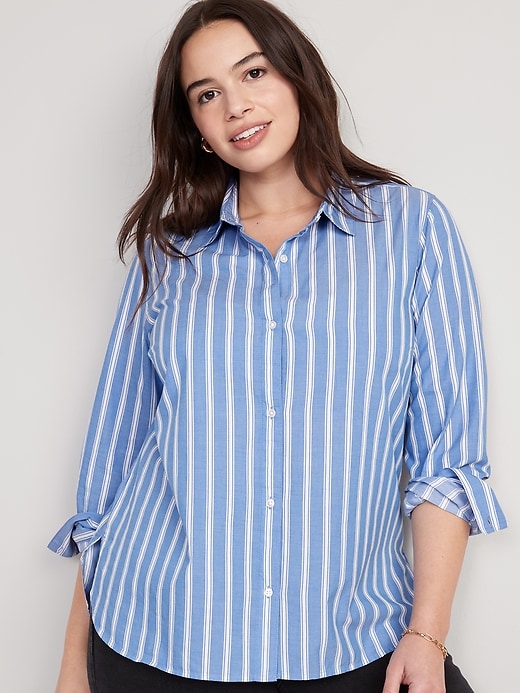 Striped Classic Button-Down Shirt | Old Navy