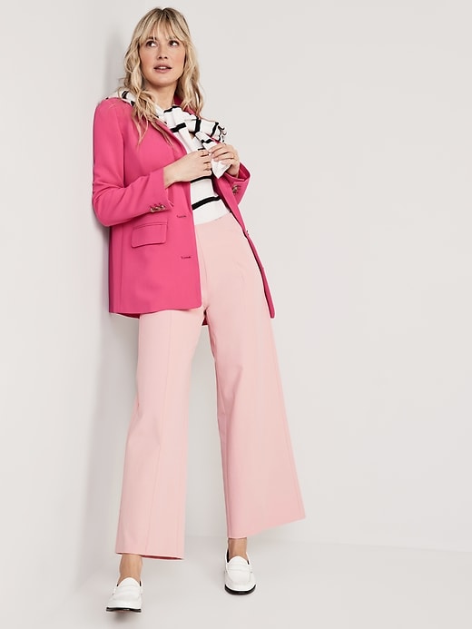 Image number 3 showing, High-Waisted Pull-On Pixie Super Wide-Leg Pants