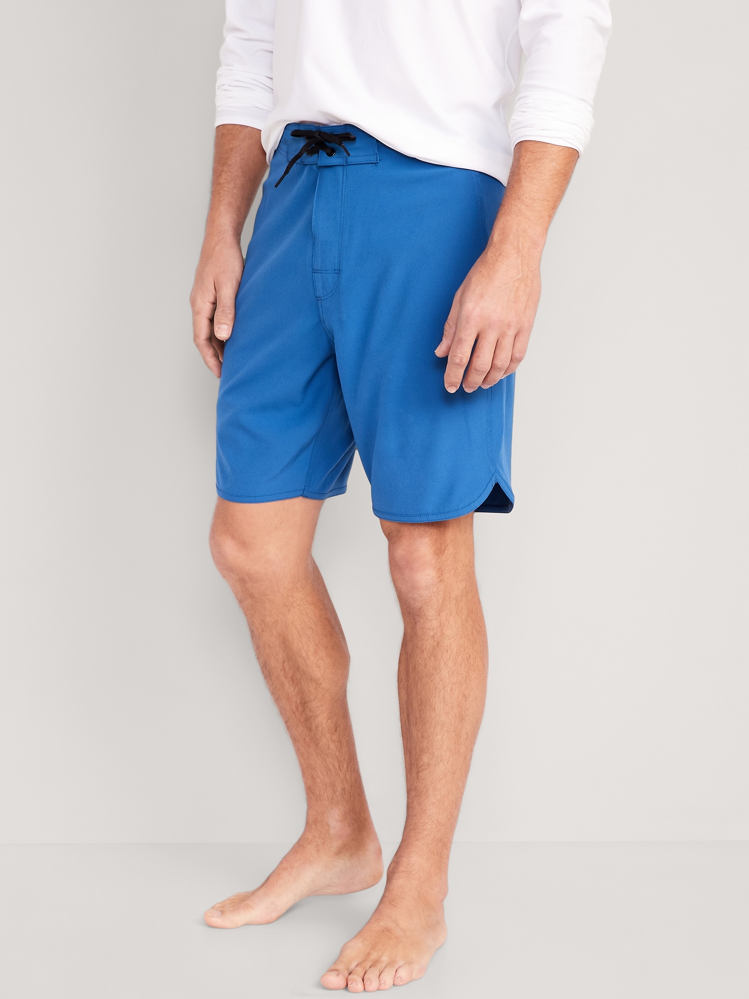 Old Navy Solid Board Shorts -- 8-inch inseam blue. 1
