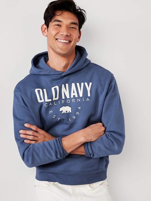 Old Navy Logo-Graphic Pullover Hoodie for Men. 3