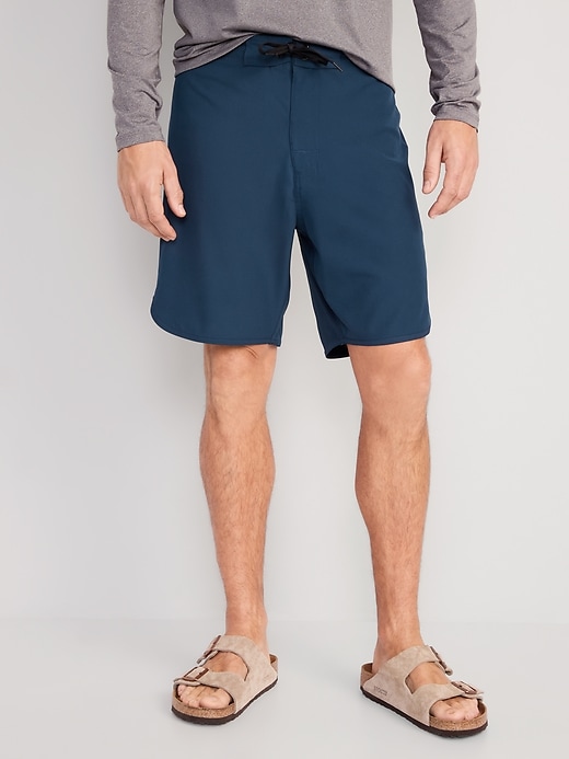 View large product image 1 of 2. Solid Board Shorts -- 8-inch inseam