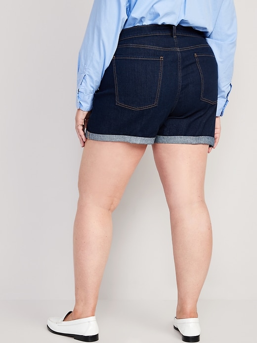 Image number 8 showing, Mid-Rise Wow Jean Shorts -- 3-inch inseam