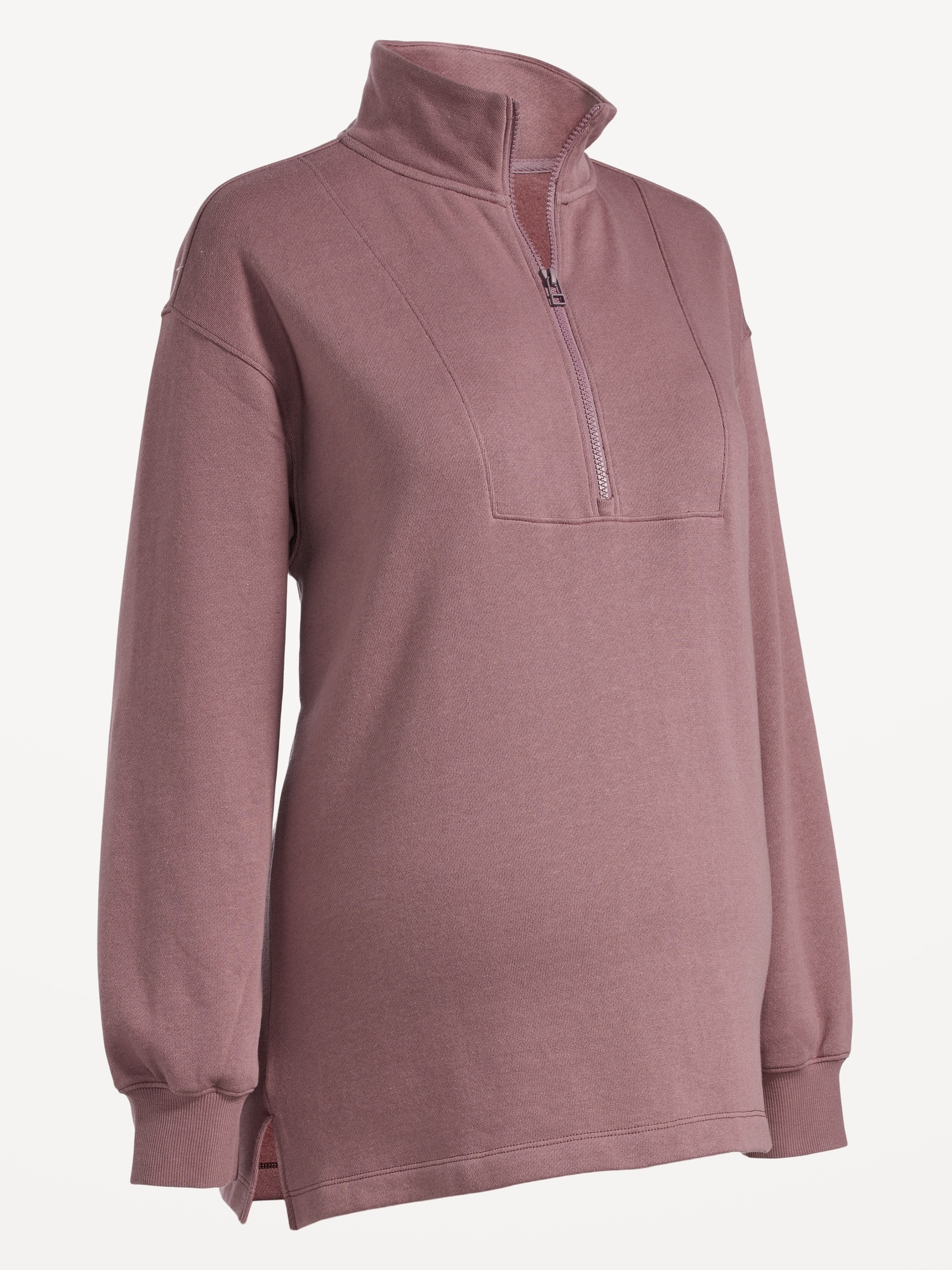 Maternity QuarterZip Pullover Sweatshirt Old Navy