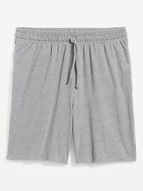 View large product image 3 of 3. Jersey-Knit Pajama Shorts -- 7.5-inch inseam