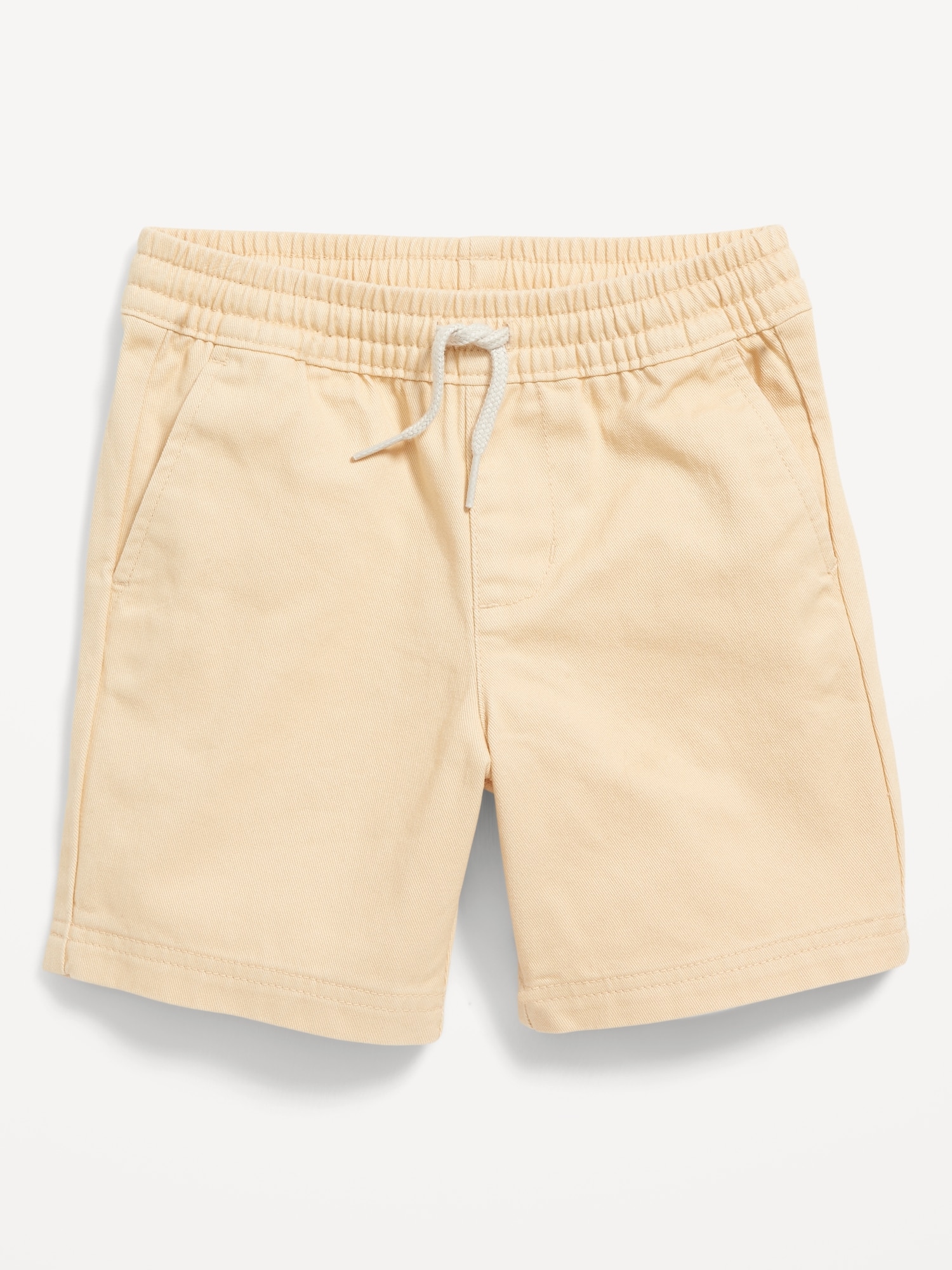 Functional-Drawstring Twill Shorts for Toddler Boys