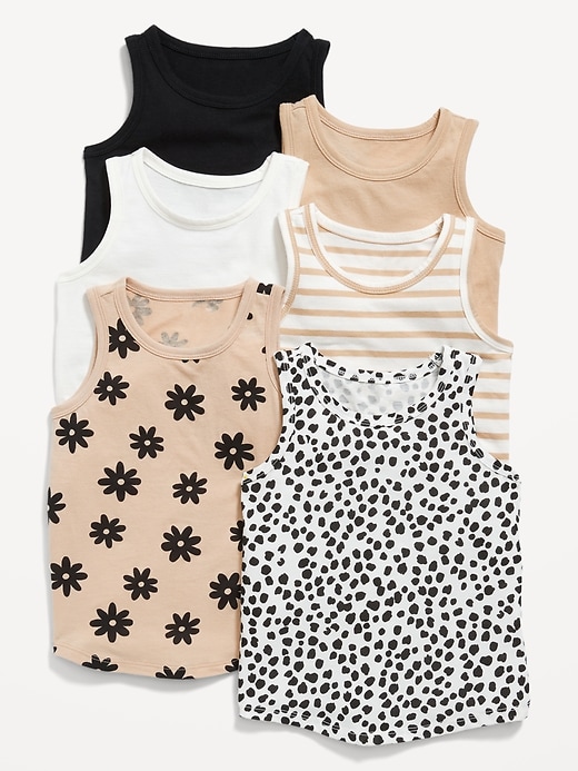View large product image 1 of 2. Tank Top 6-Pack for Toddler Girls