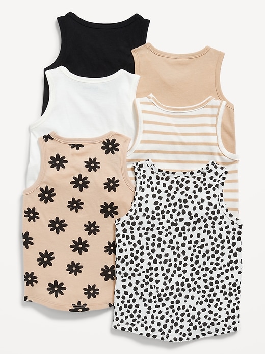 View large product image 2 of 2. Tank Top 6-Pack for Toddler Girls