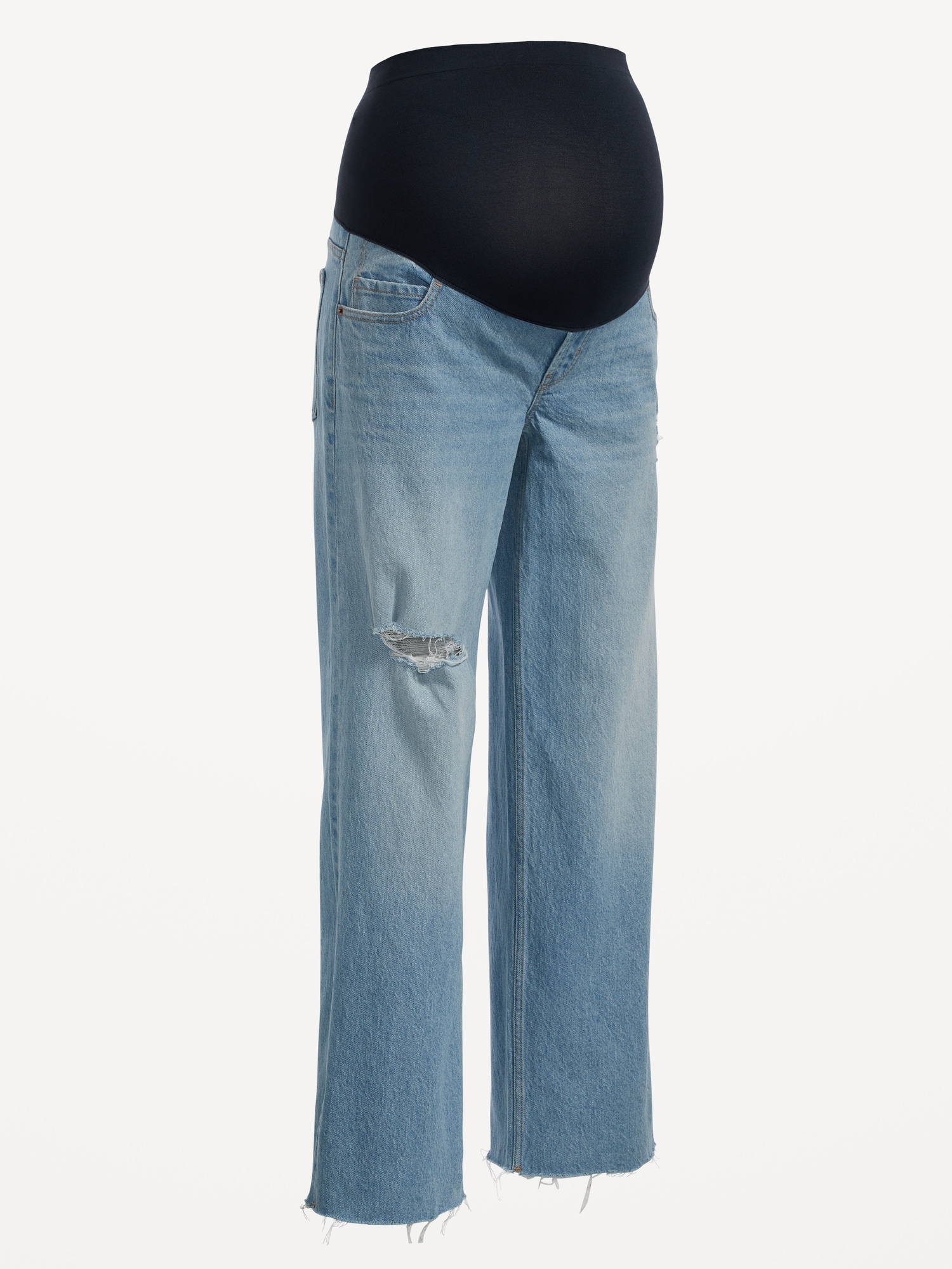 Buy Maternity Wide-Leg Jeans - Blue